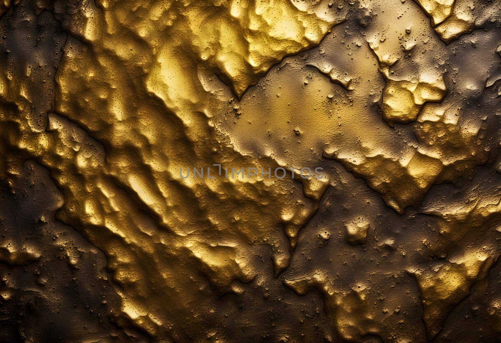 golden metal rough surface