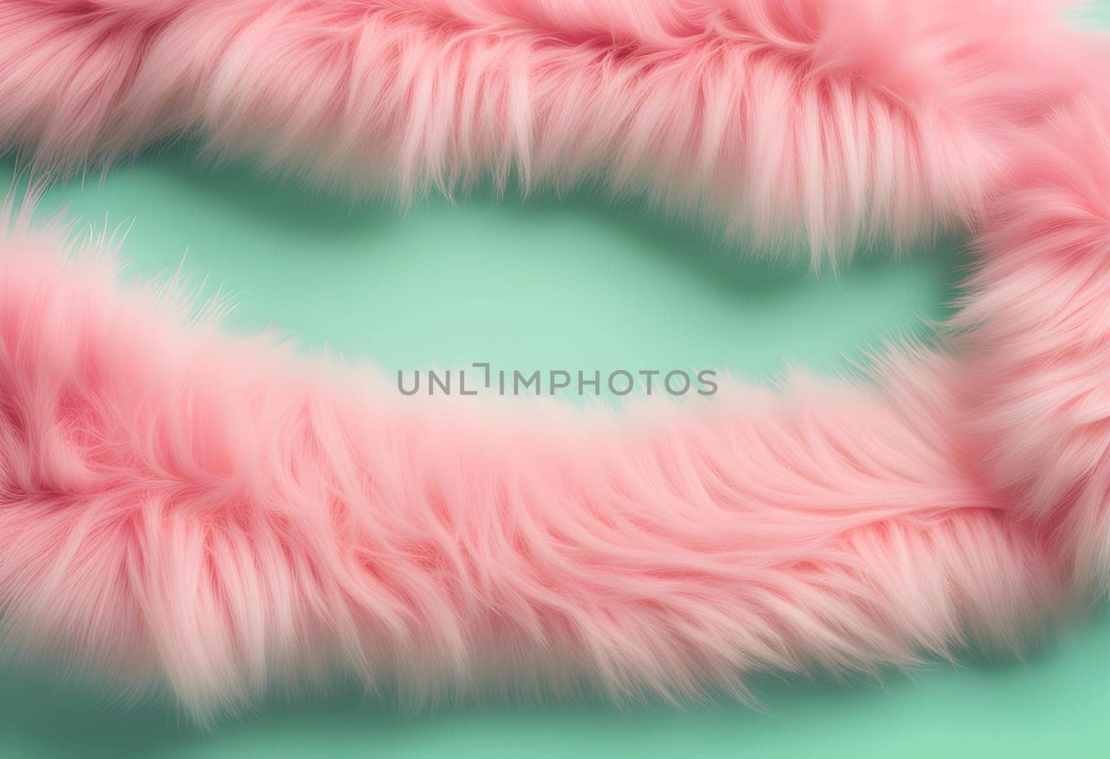 Faux fur detail flat lay gradient pink by designbyhassan