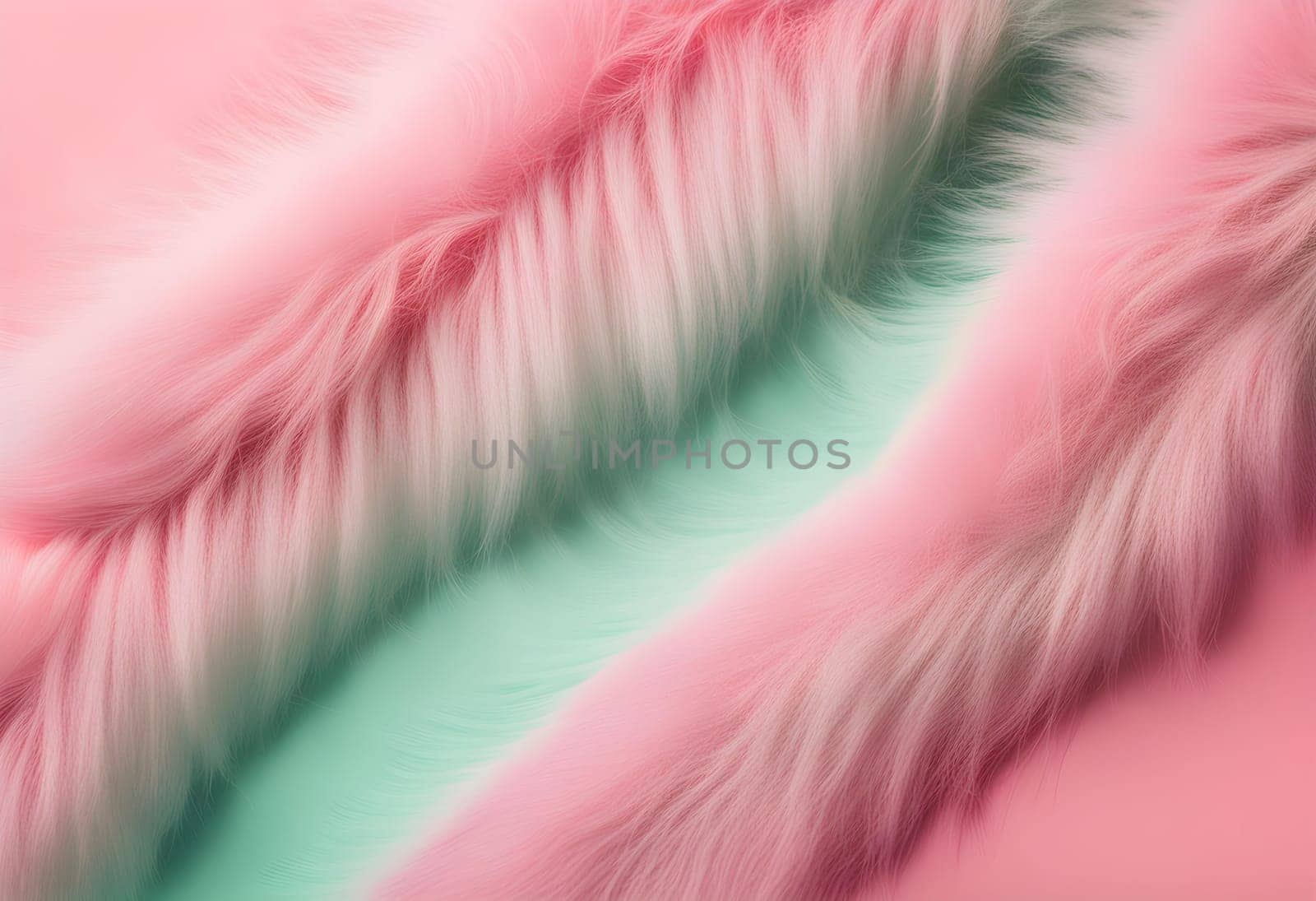 Faux fur detail flat lay gradient pink by designbyhassan