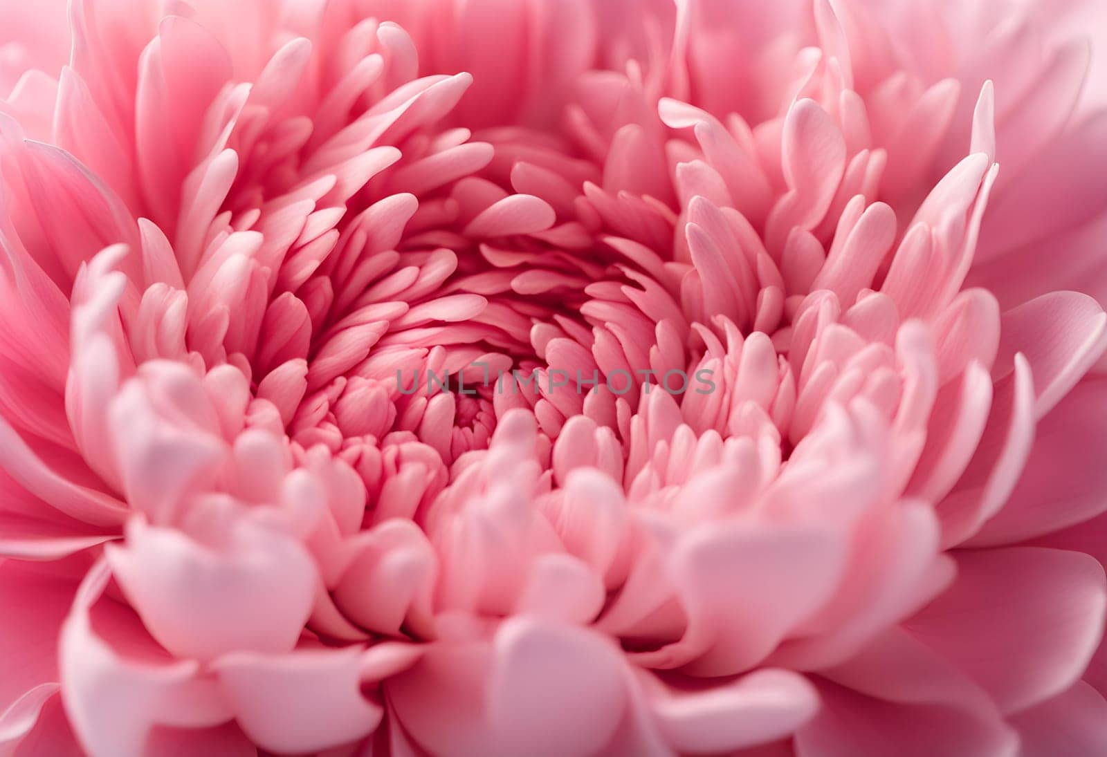 Pink flower bud petals close-up. Ai generated