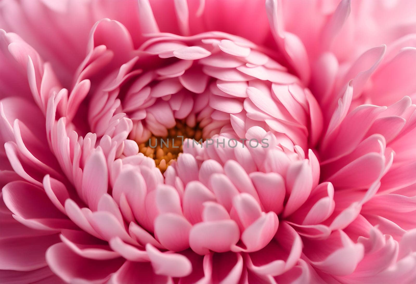 Pink flower bud petals close-up. Ai generated