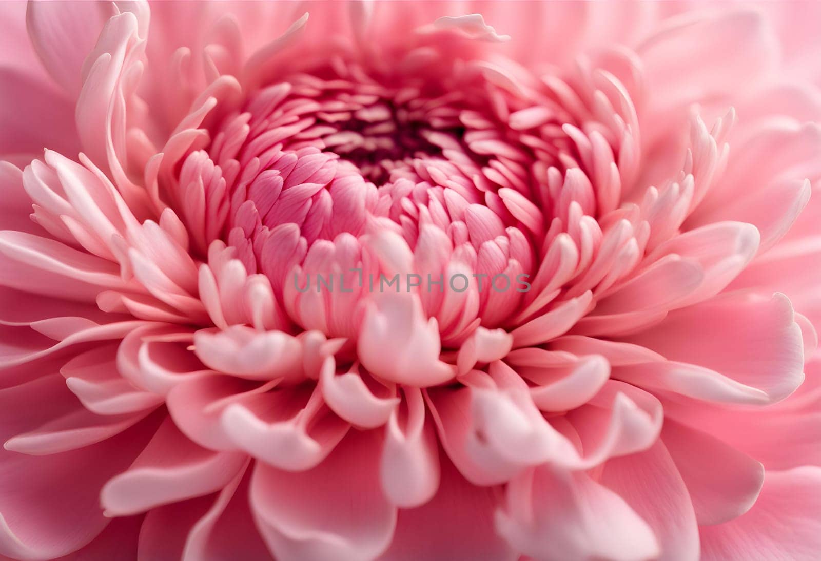 Pink flower bud petals close-up. Ai generated