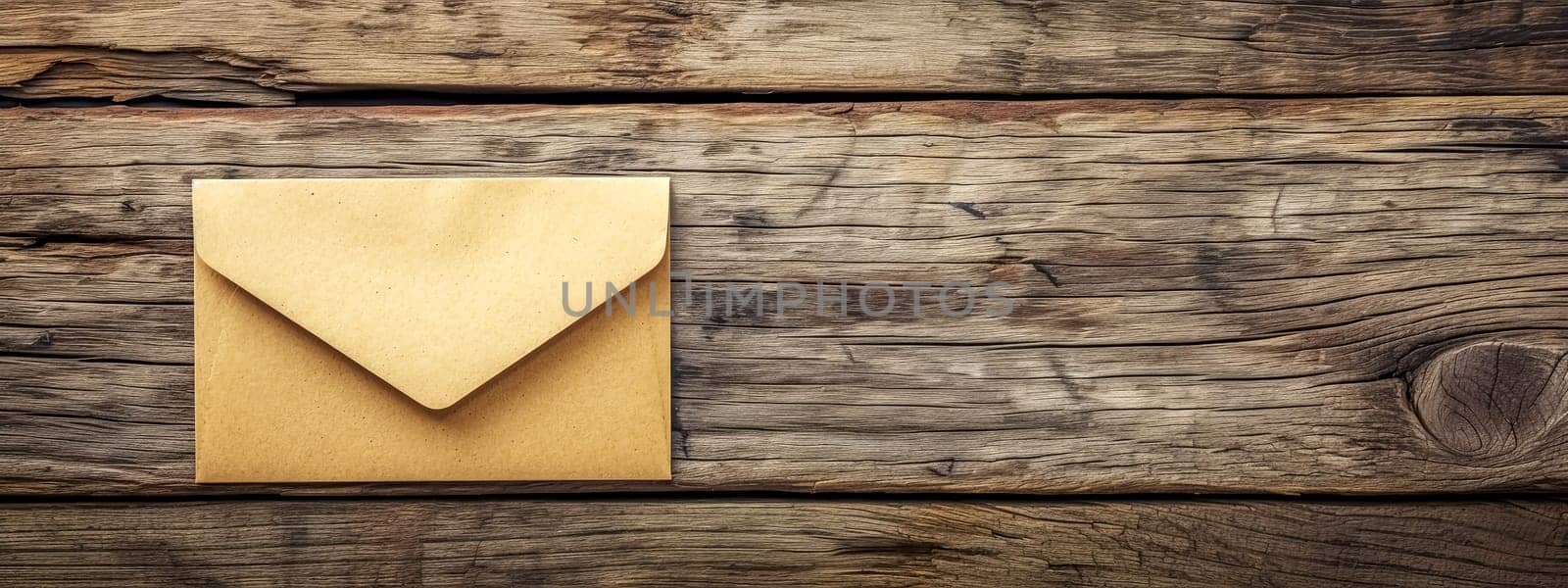 envelope on wooden table displaying geometric shapes like triangles and rectangles in various tints and shades. by Edophoto