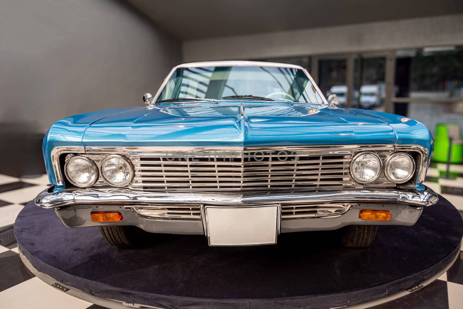 Antalya, Turkey - February 1, 2024: 1966 Chevrolet Impala on display at Antalya Automobile Museum