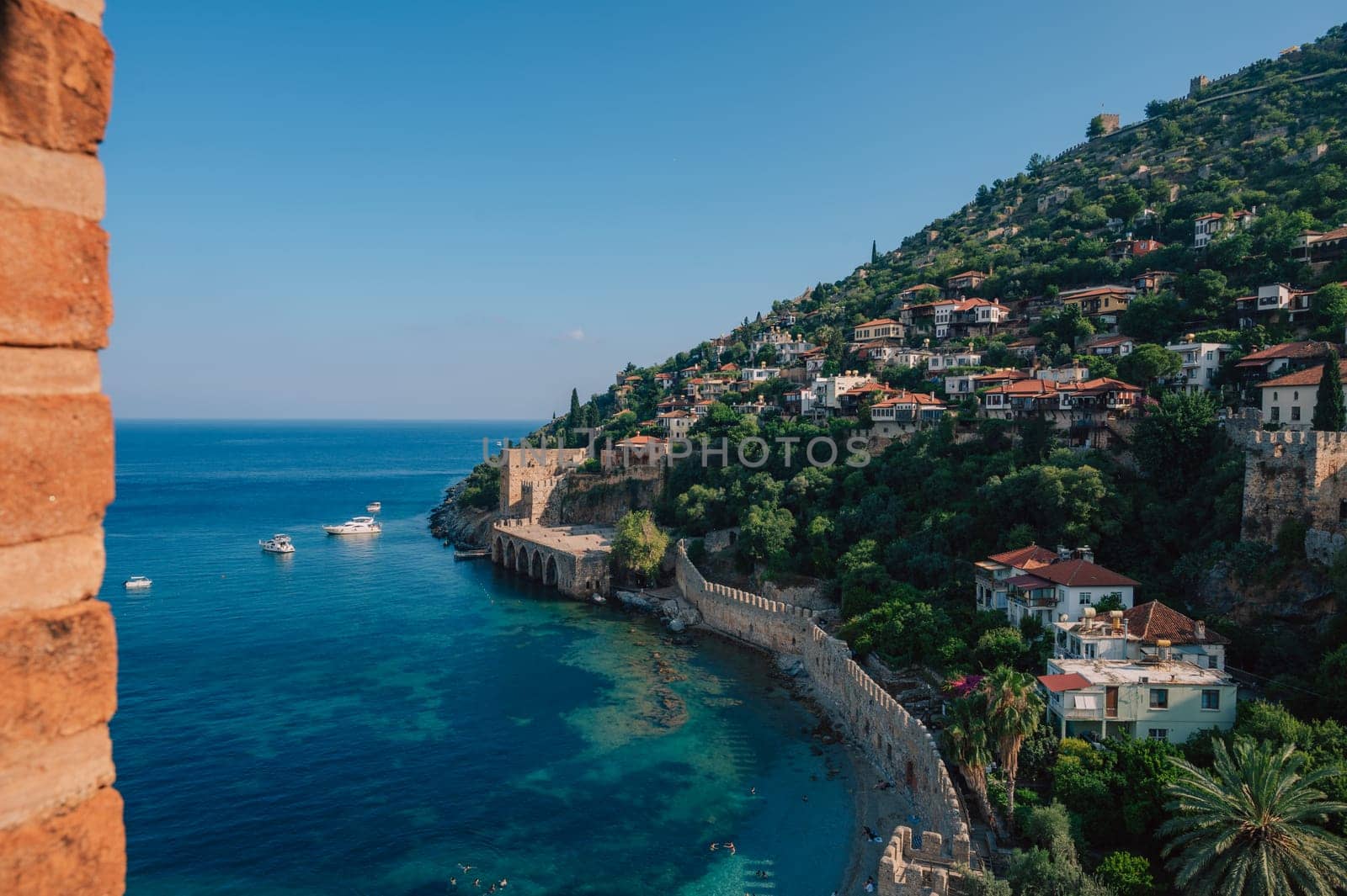 Alanya city, Turkey, view from red tower by rusak