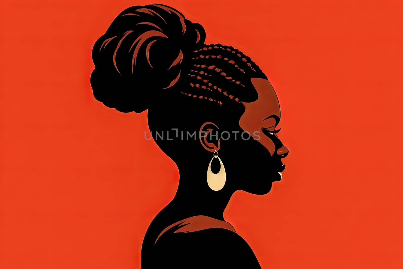 an iconic African woman logo by Alla_Morozova93