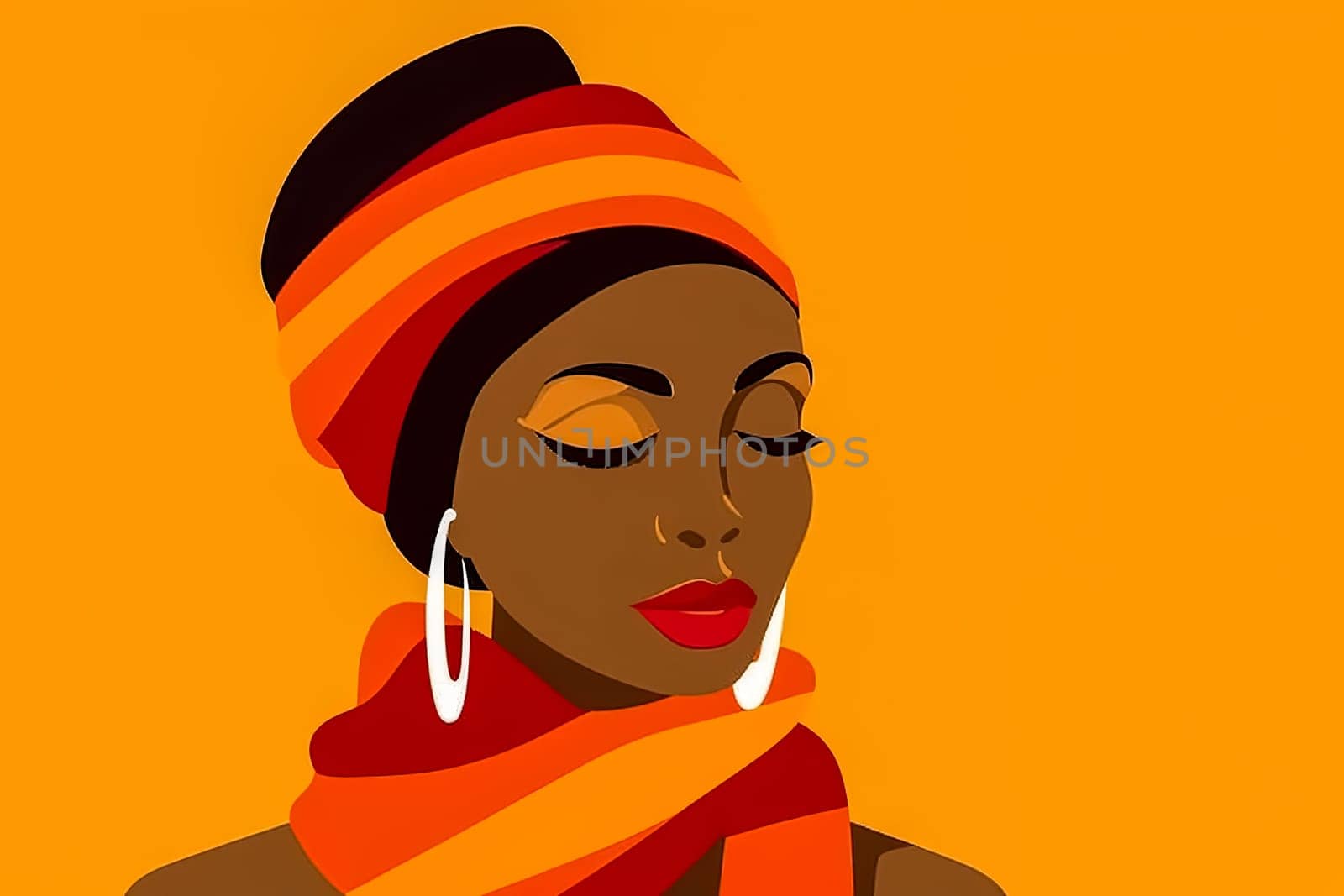 Captivate audiences with an iconic African woman logo, symbolizing strength, beauty, and cultural heritage in a single striking image.