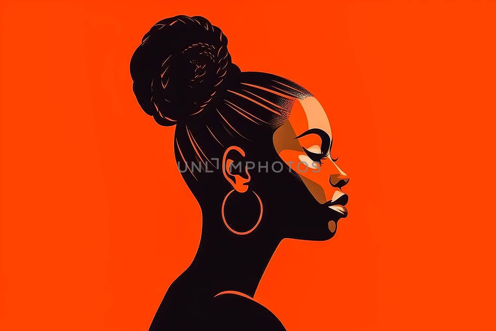 an iconic African woman logo by Alla_Morozova93