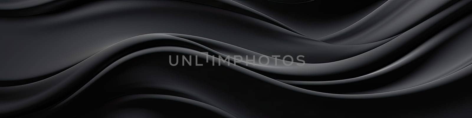 abstract background luxury black cloth or a liquid wave or wavy fold of grunge silk texture satin velvet as banner