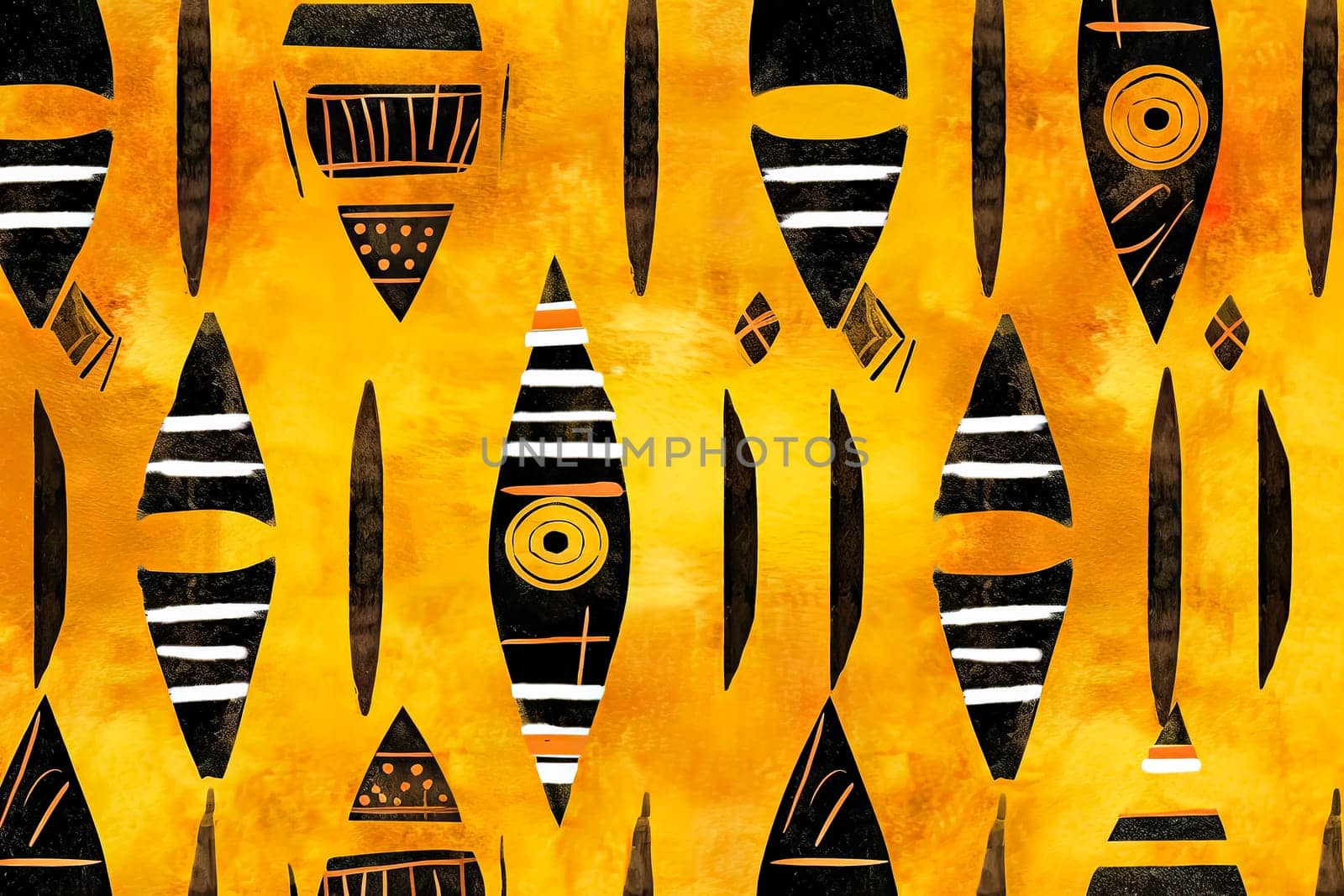 abstract pattern in native African style by Alla_Morozova93