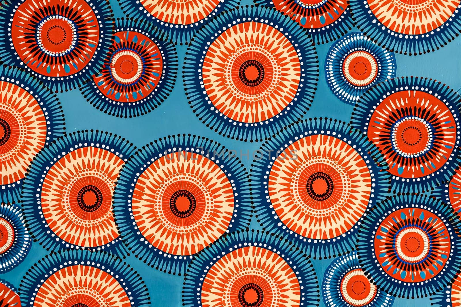 African geometric print, abstract art style seamless pattern. by Alla_Morozova93