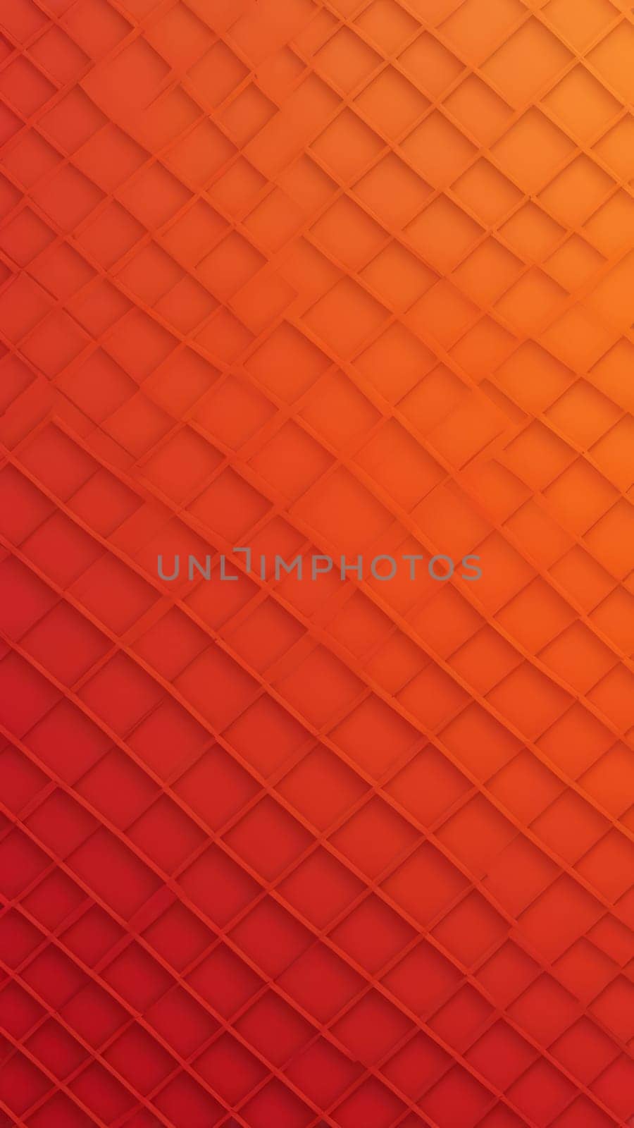 A gradient wallpaper with Fret shapes using red and darkorange gradient colors. Generative AI.