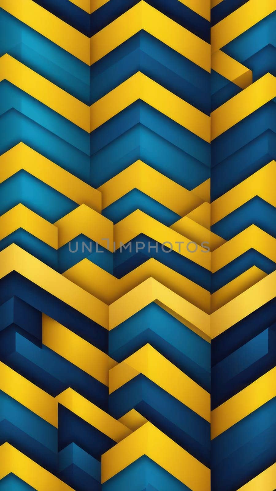 Background from Zigzag shapes and yellow by nkotlyar