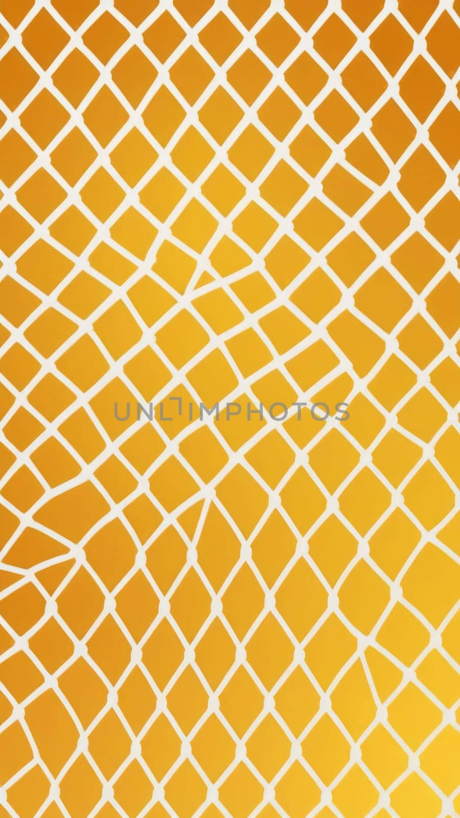 A gradient wallpaper with Lattice shapes using yellow and whitesmoke gradient colors. Generative AI.