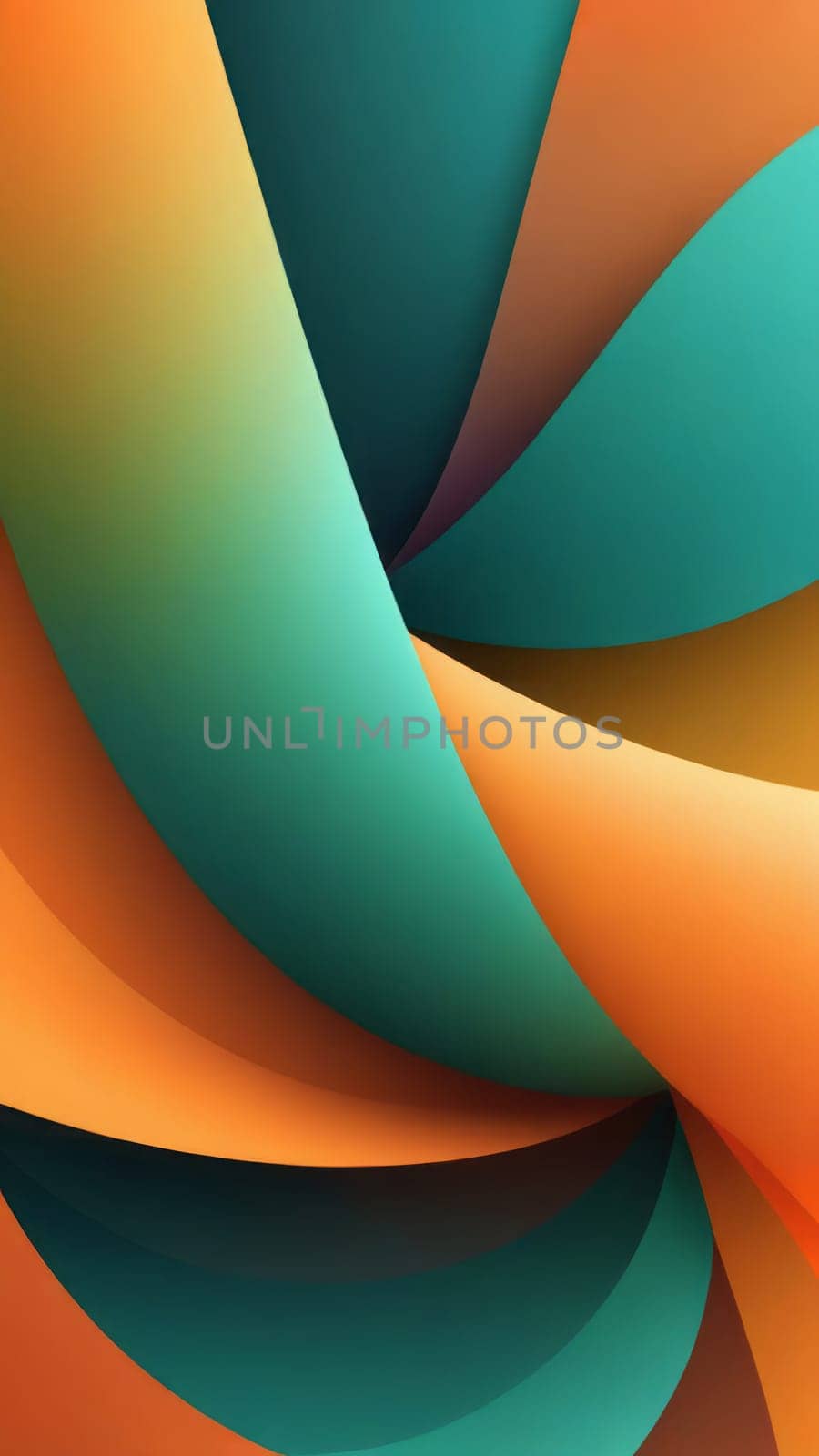 Colorful art from Cylindrical shapes and orange by nkotlyar