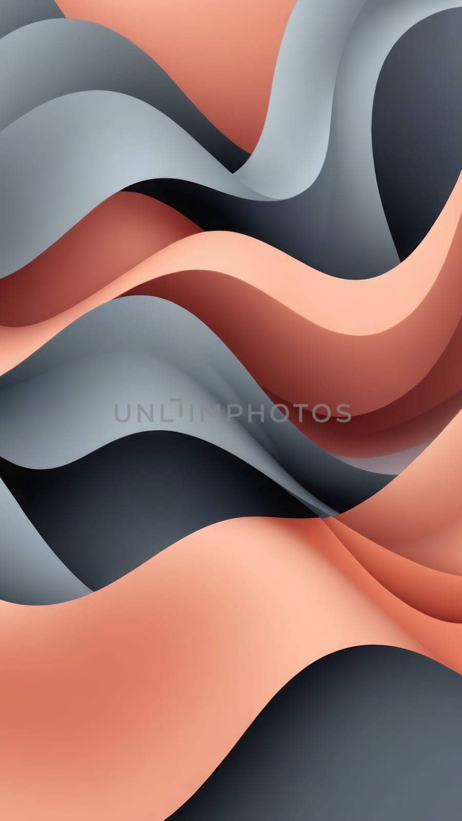 Colorful art from Waved shapes and gray by nkotlyar