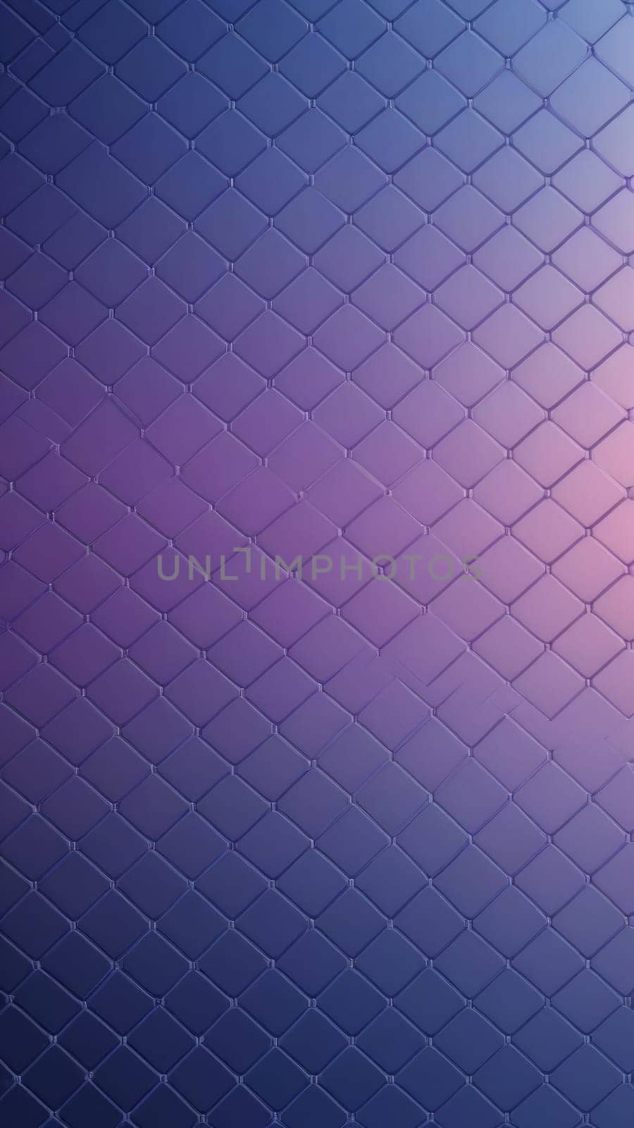 A gradient wallpaper with Grid shapes using navy and lavender gradient colors. Generative AI.