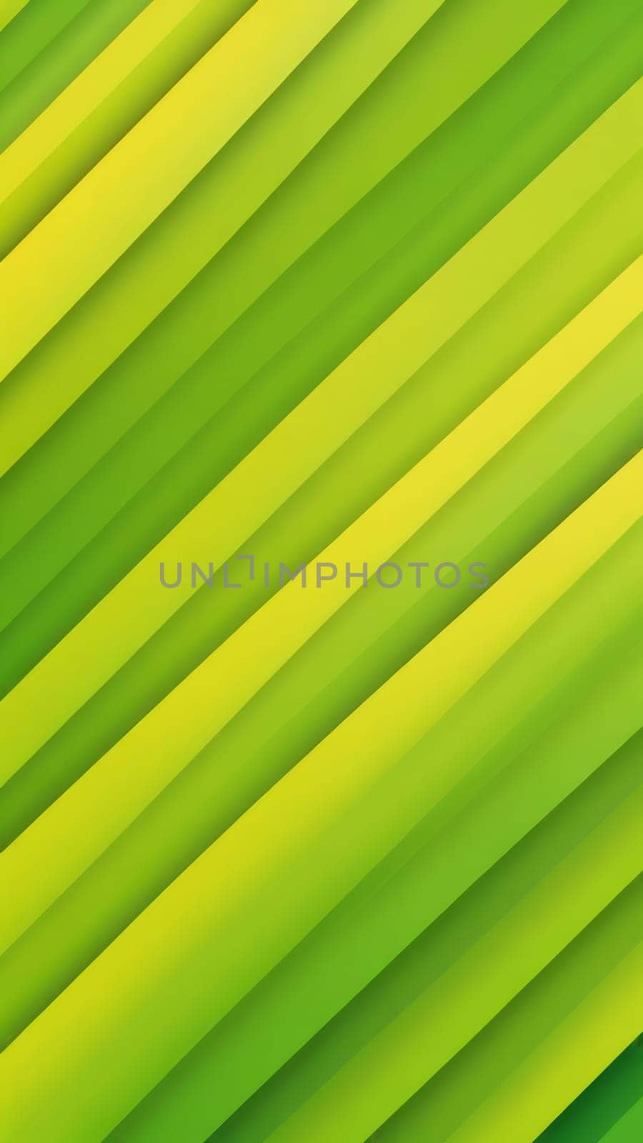 A gradient wallpaper with Striped shapes using lime and limegreen gradient colors. Generative AI.