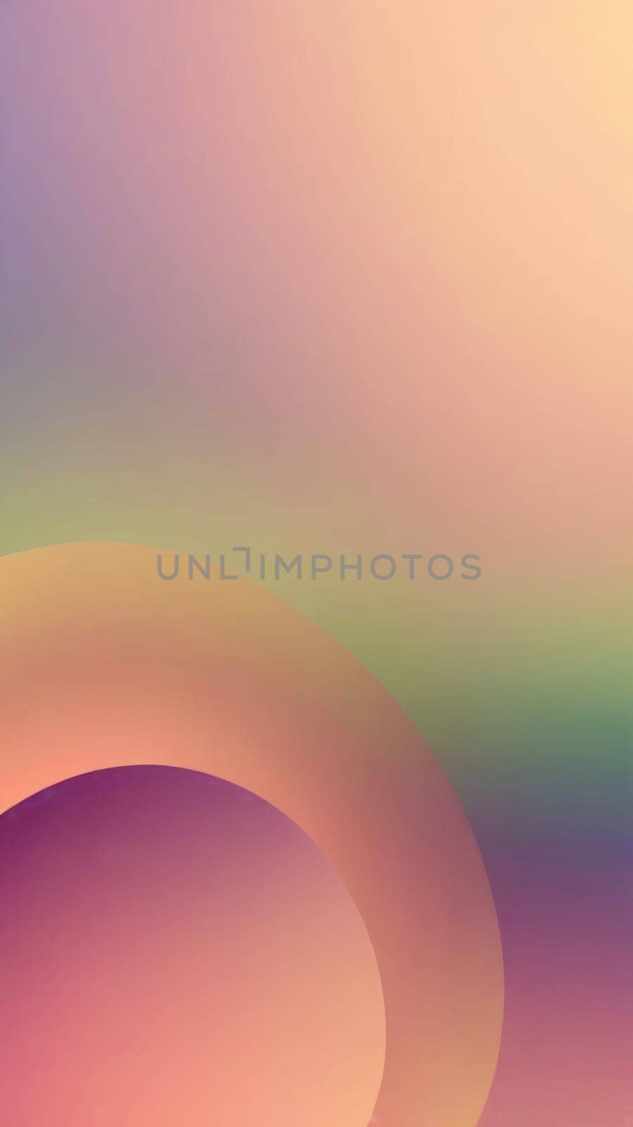 A gradient wallpaper with Annular shapes using olive and lavenderblush gradient colors. Generative AI.