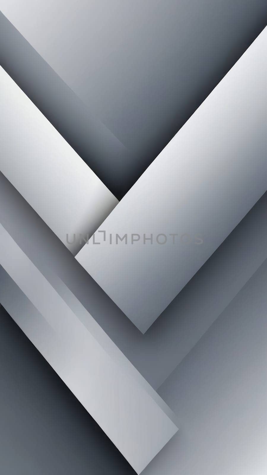 A gradient wallpaper with Asymmetrical shapes using gray and peru gradient colors. Generative AI.