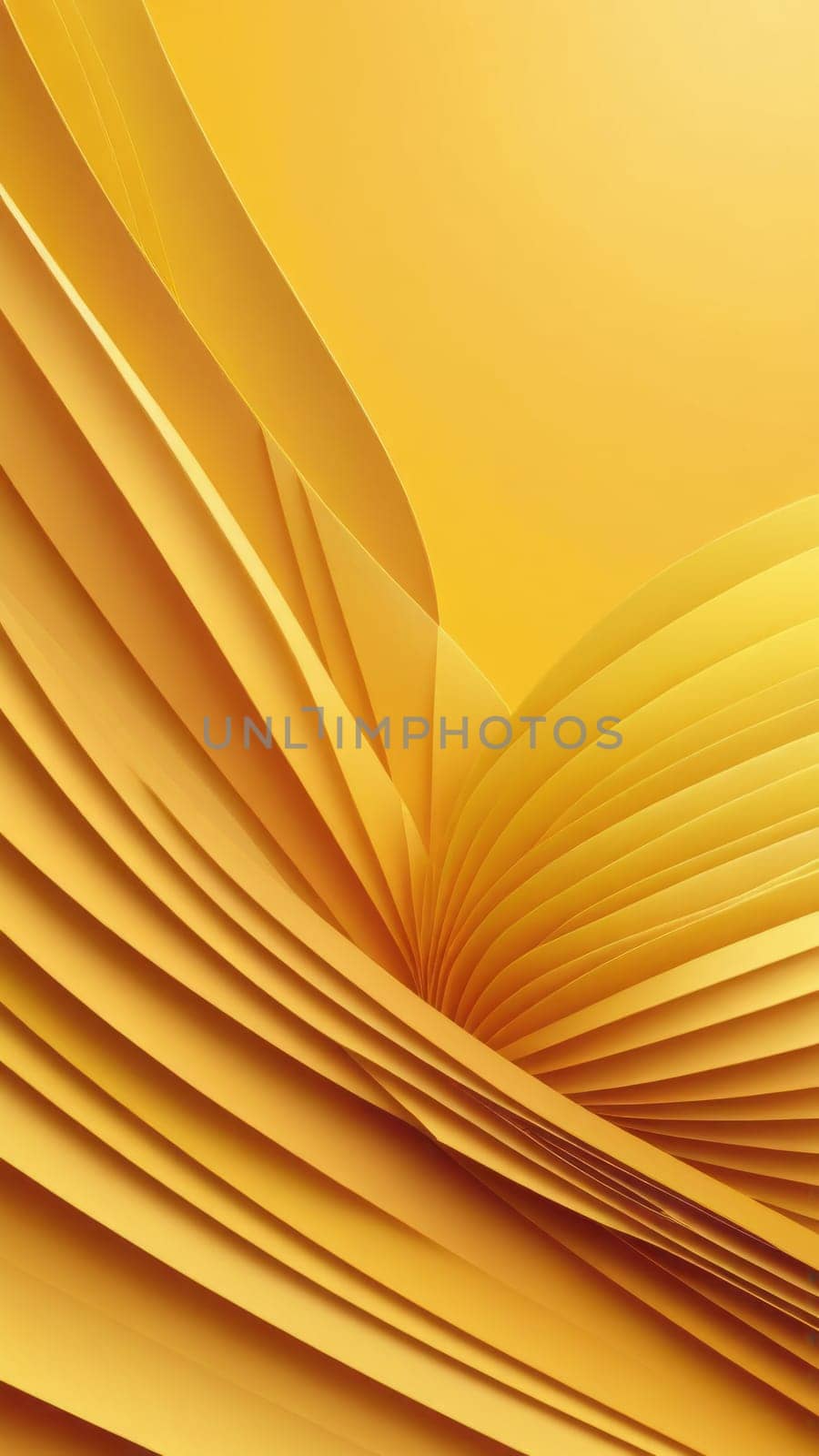 Background from Fanned shapes and yellow by nkotlyar