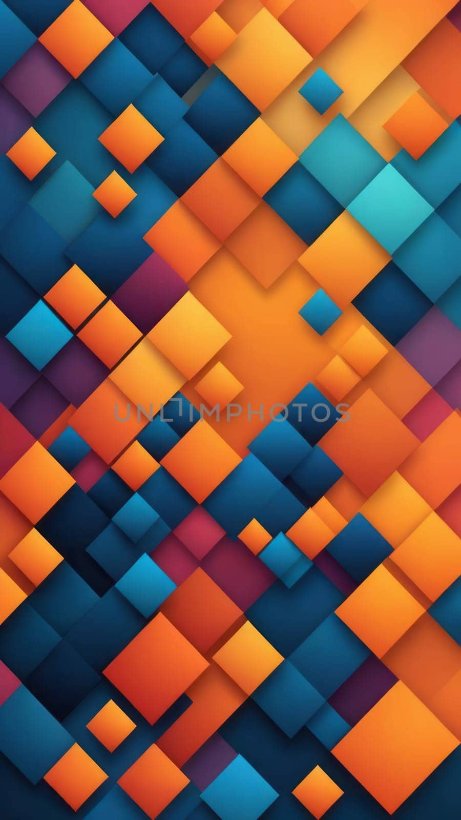 Screen background from Diamond shapes and orange by nkotlyar