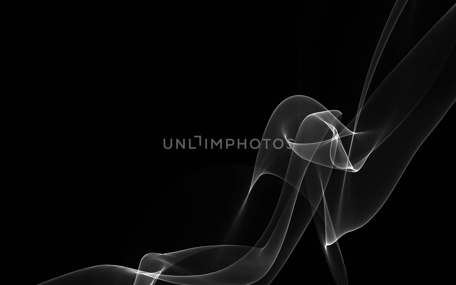 Dark abstract background with a glowing abstract waves by teerawit