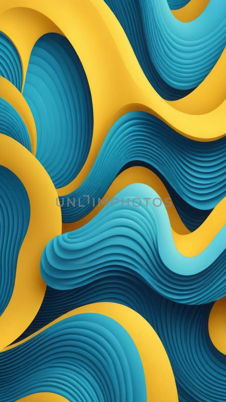 Screen background from Meander shapes and yellow by nkotlyar