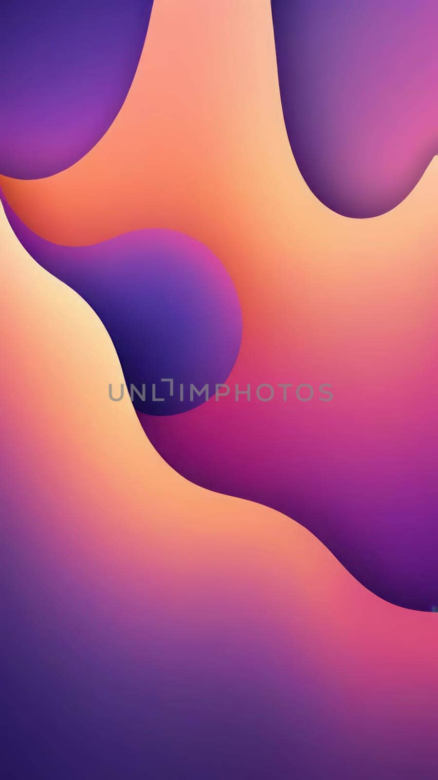 Colorful art from Ogee shapes and purple by nkotlyar