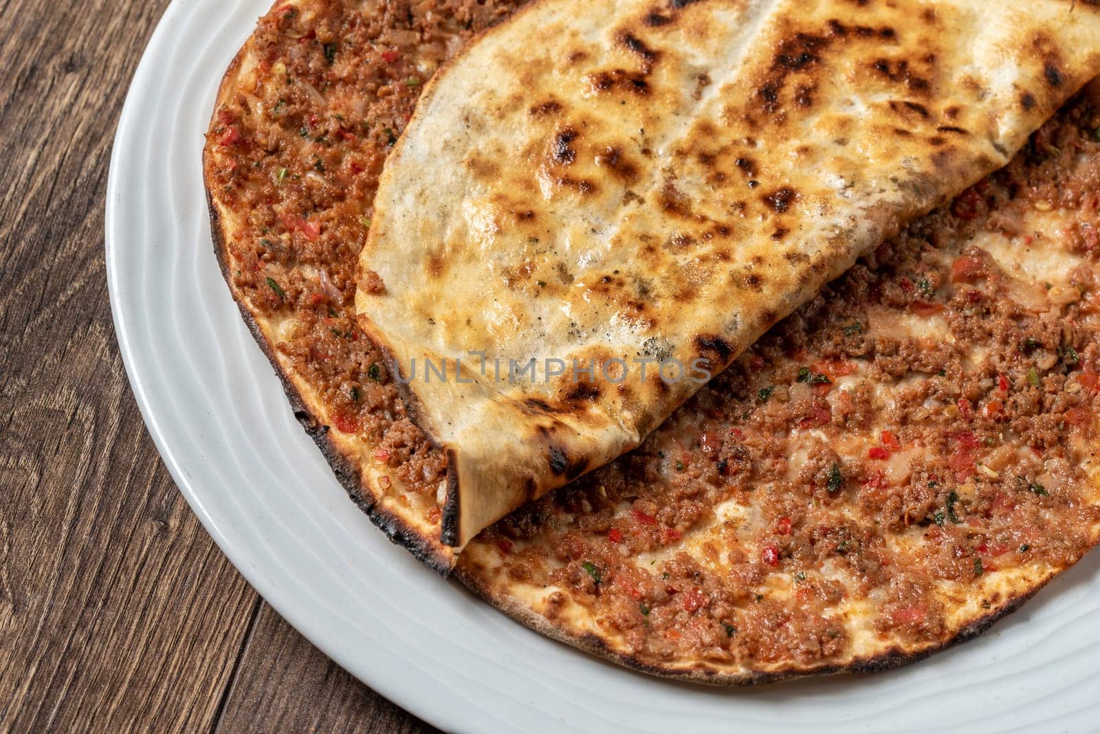 Delicious Turkish Pizza Lahmacun. This Lahmacun is tasty and delicious