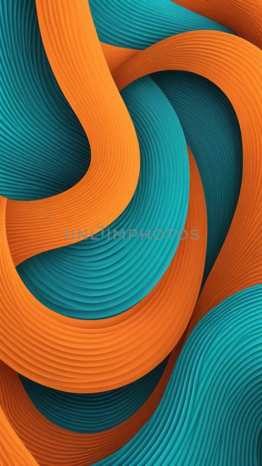 Screen background from Spiraloid shapes and orange by nkotlyar