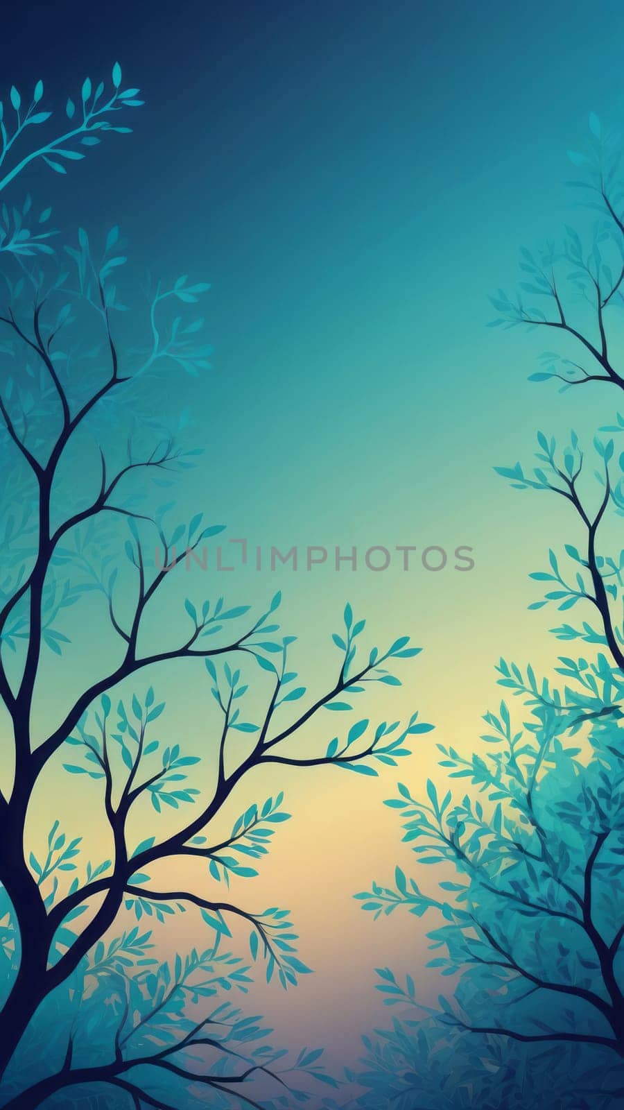 Screen background from Branched shapes and aqua by nkotlyar