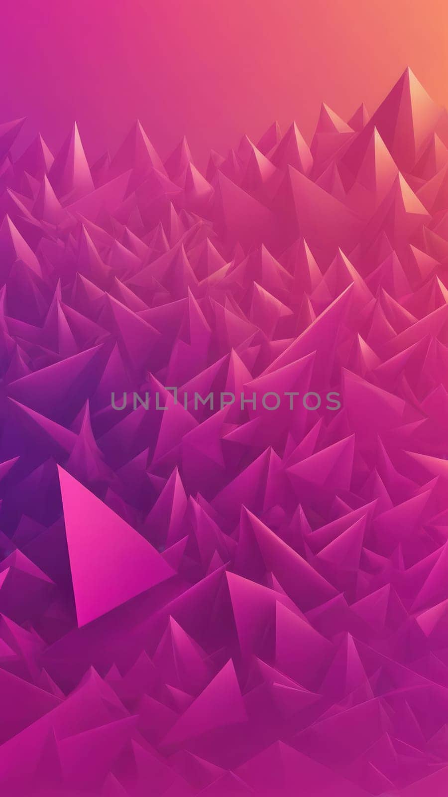 A gradient wallpaper with Spiked shapes using fuchsia and mediumorchid gradient colors. Generative AI.