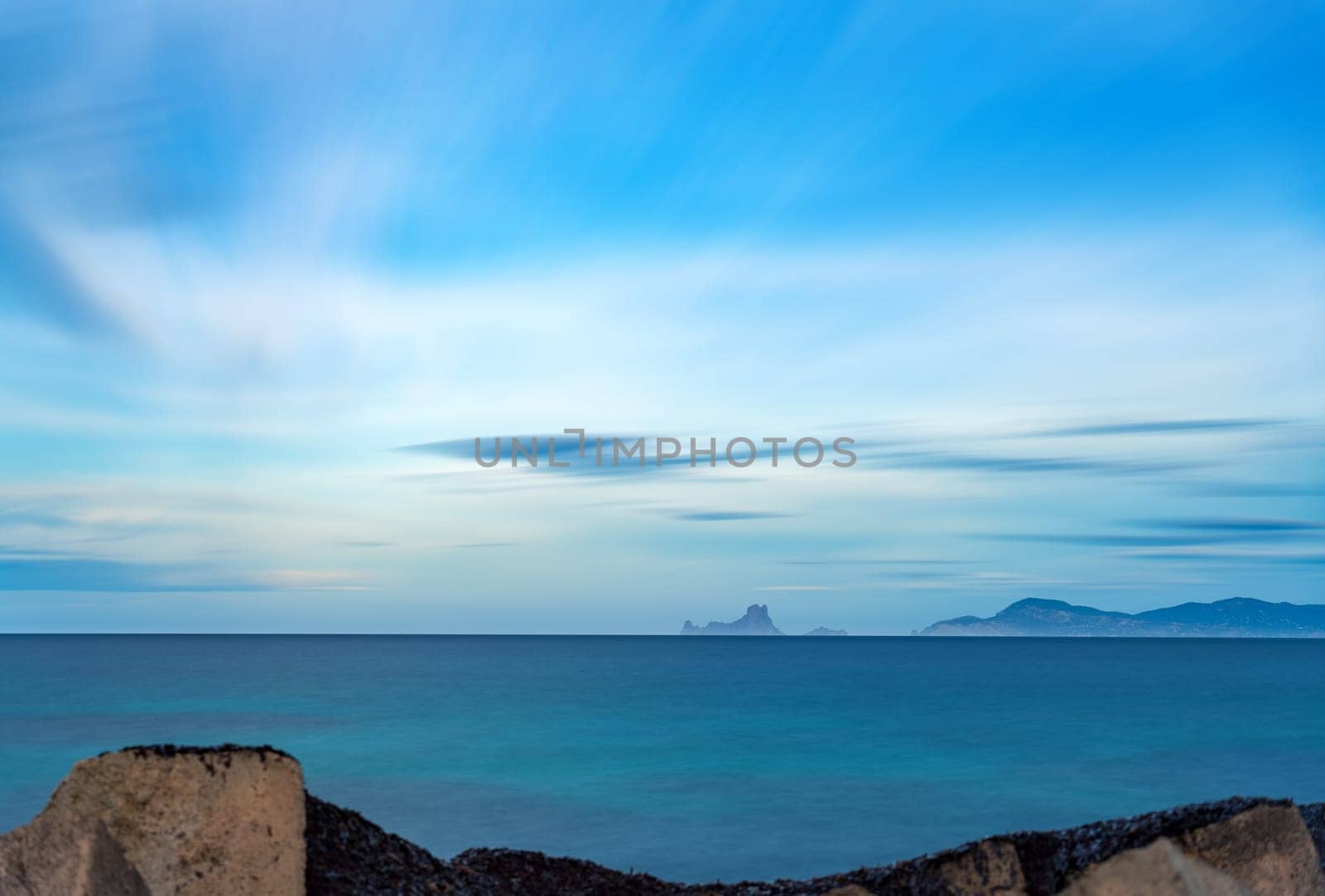 Long Exposure Seascape with Iconic Es Vedra Island, Ibiza by FerradalFCG