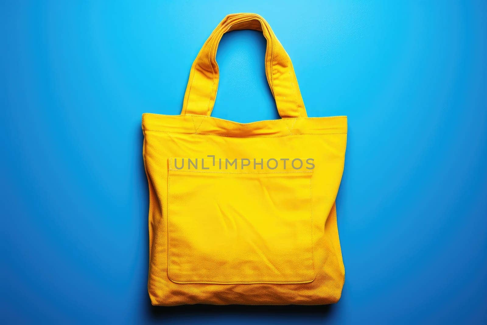 Mockup Canvas tote bag with copy space for branding and advertising. eco and recycle. Generative AI.