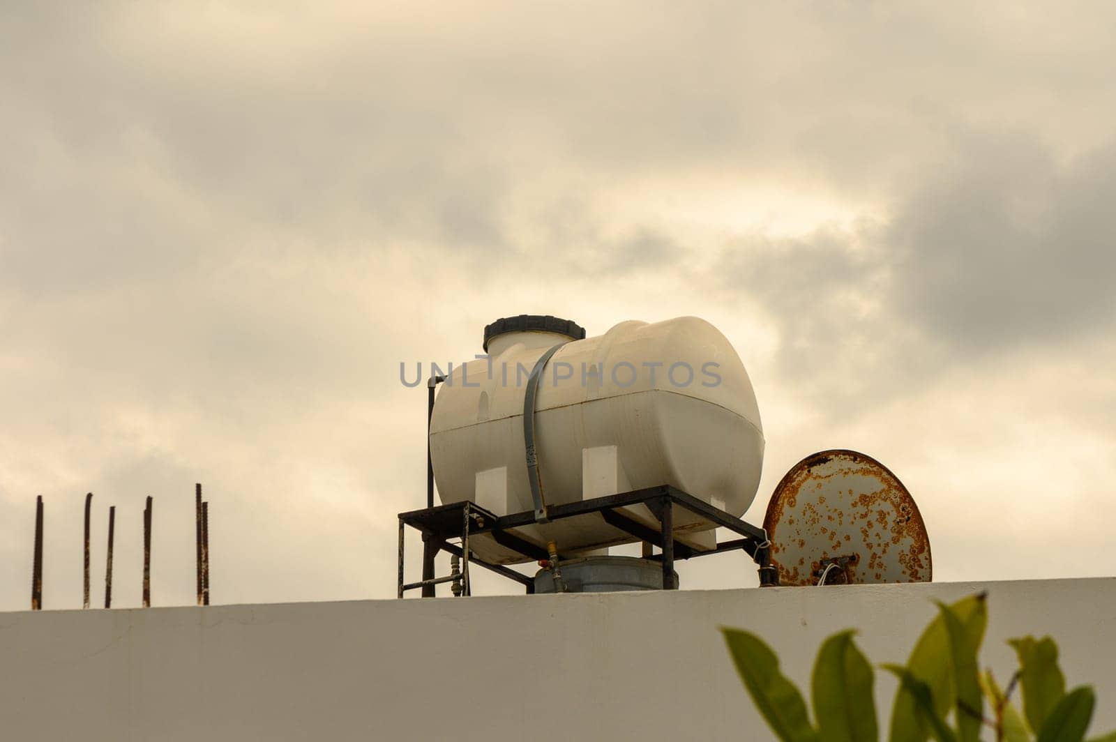 tank for heating water on the roof in a village in Cyprus 2 by Mixa74