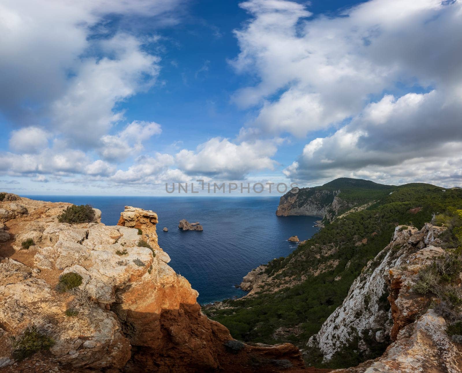 Expansive Coastal View with Dramatic Sky and Cliffs by FerradalFCG