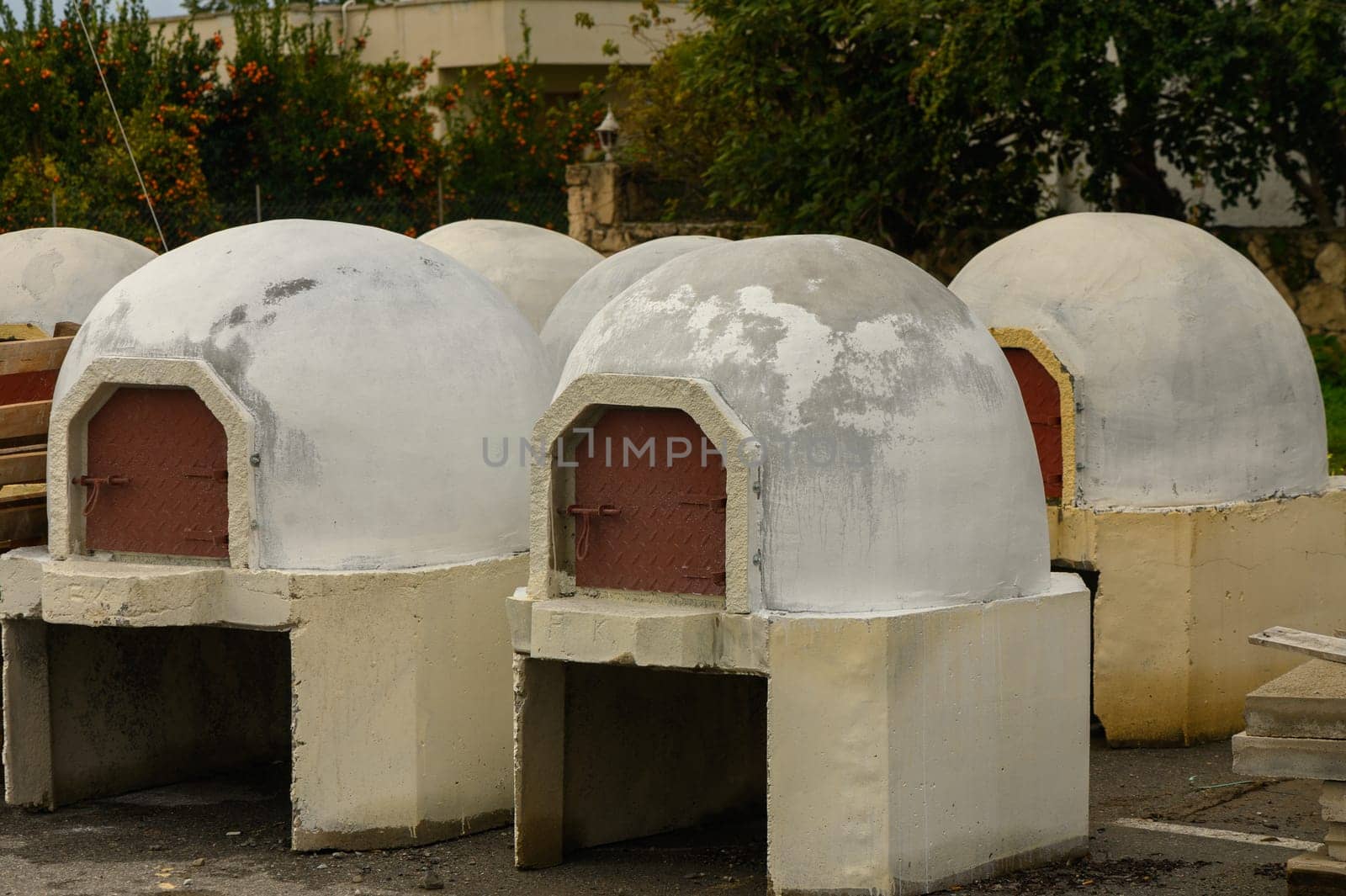 sale of Cypriot wood stoves in a village in Cyprus 1