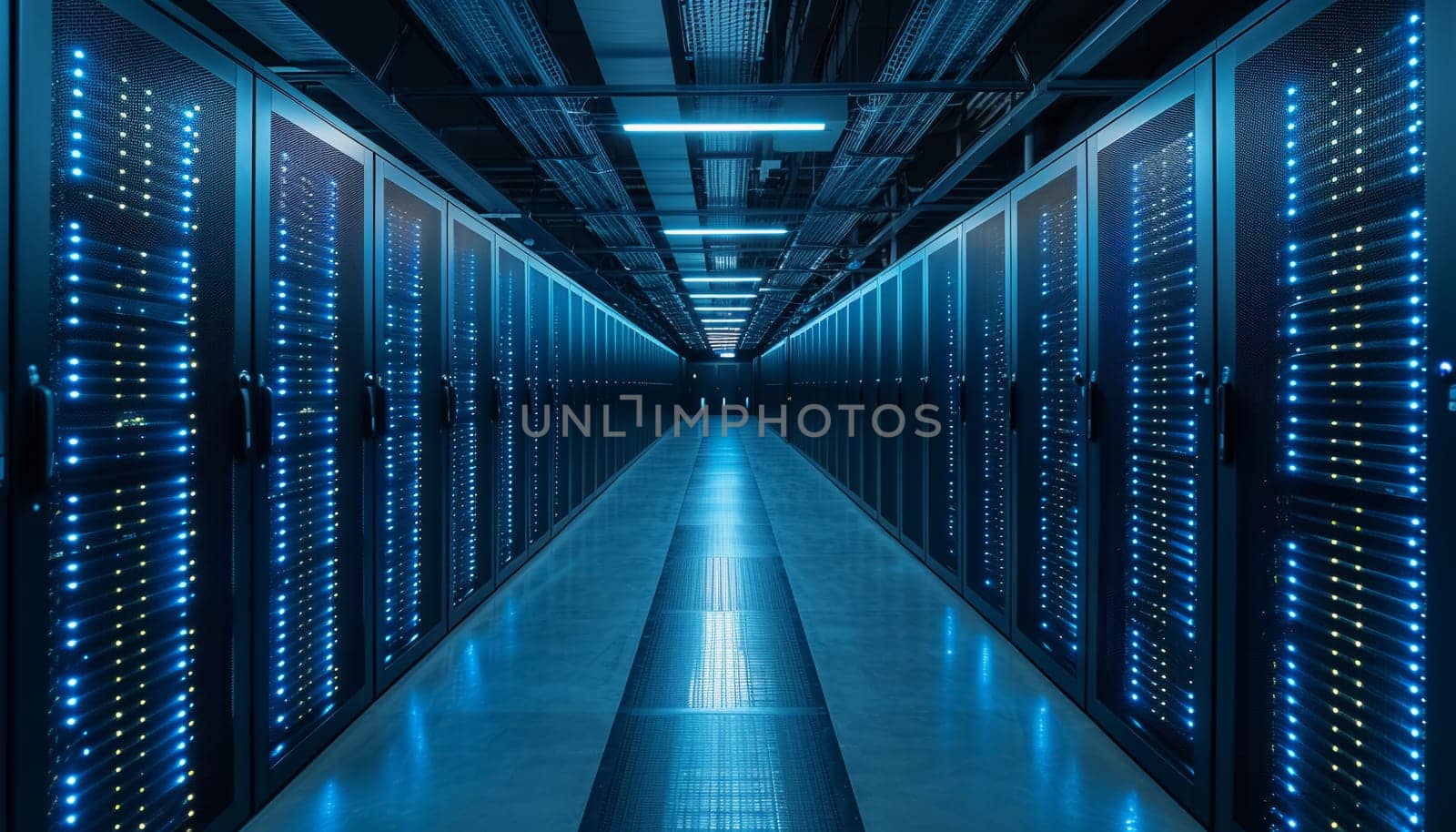 Interior of the data center. High quality photo