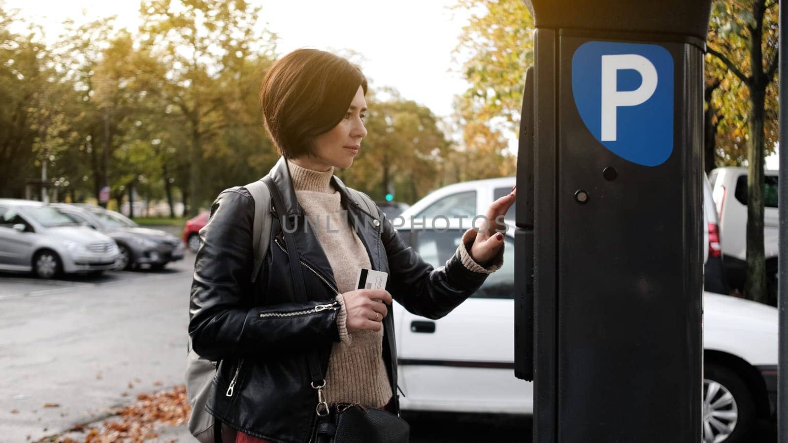 Woman Pays For Parking At Meter by GekaSkr