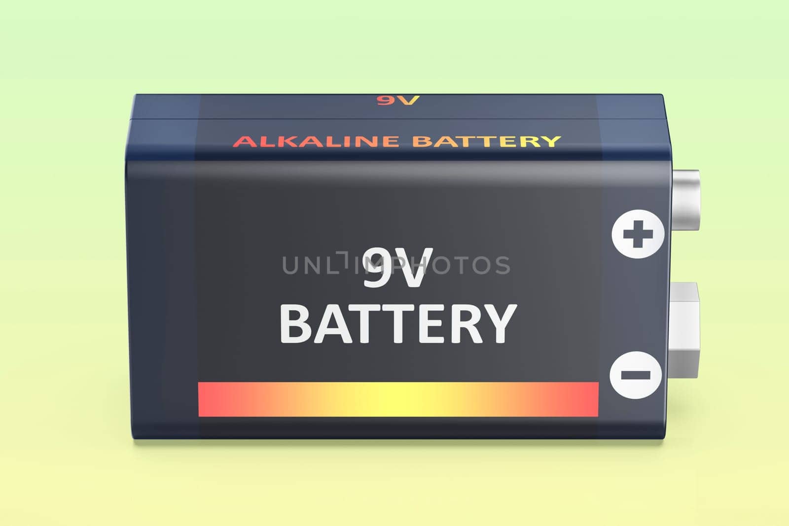 Nine volt battery by magraphics