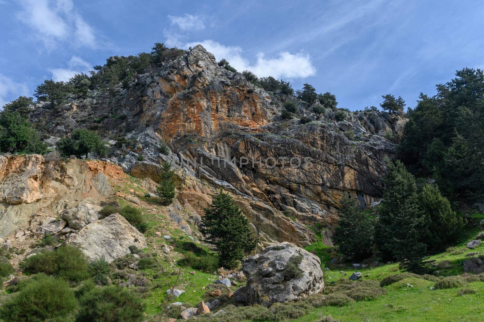 mountains on a sunny day in Northern Cyprus
