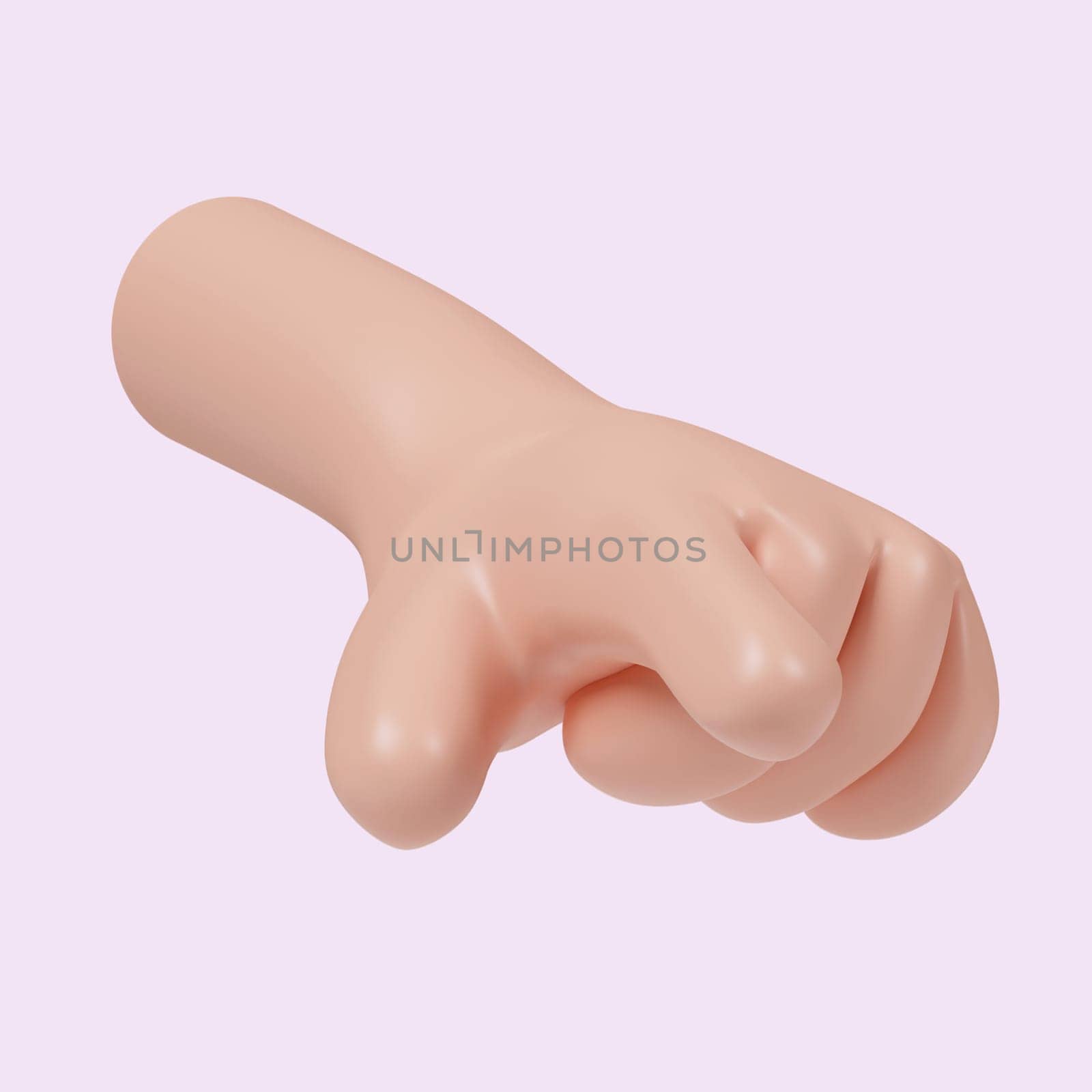 3d hand pointing gesture. Touch or click icon. Alternate pointer to select the correct target. icon isolated on pink background. 3d rendering illustration. Clipping path..