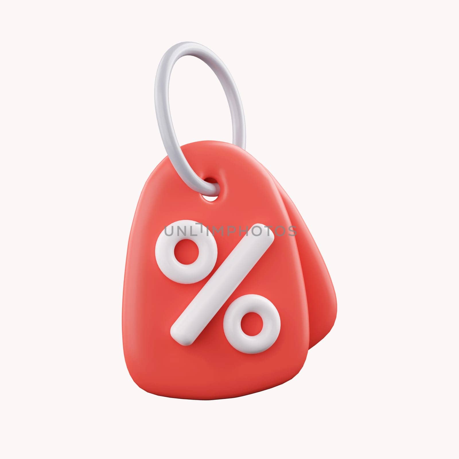 3d Promotion sale percentage discount coupons on isolate background marketing profitable shopping online concept. cashback, purchase, sell, minimal cartoon. 3d render illustration.