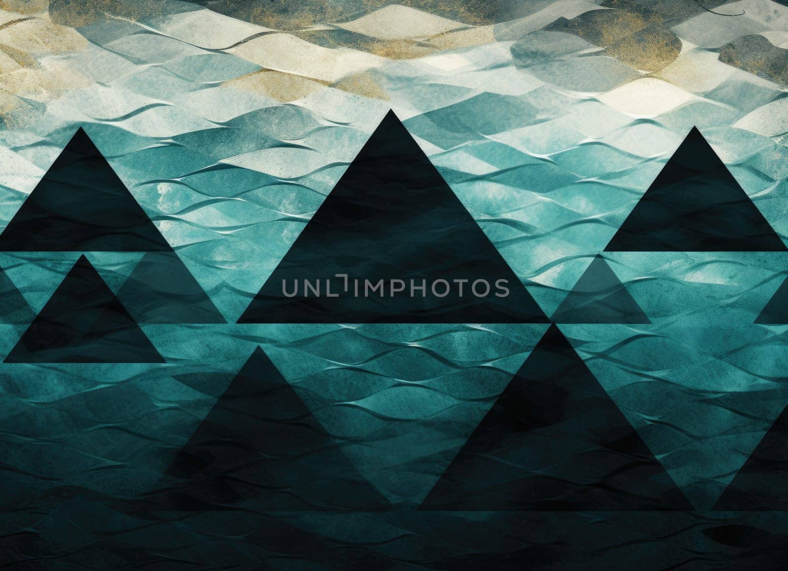 abstract ocean background with geometry shapes and water waves comeliness by biancoblue