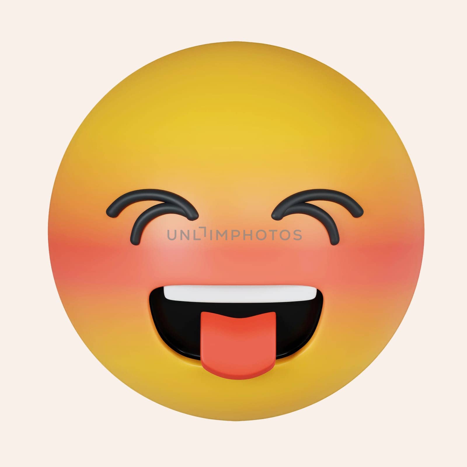3d Woozy Emoji Face, drunk emoticon, tired emotion. icon isolated on gray background. 3d rendering illustration. Clipping path..