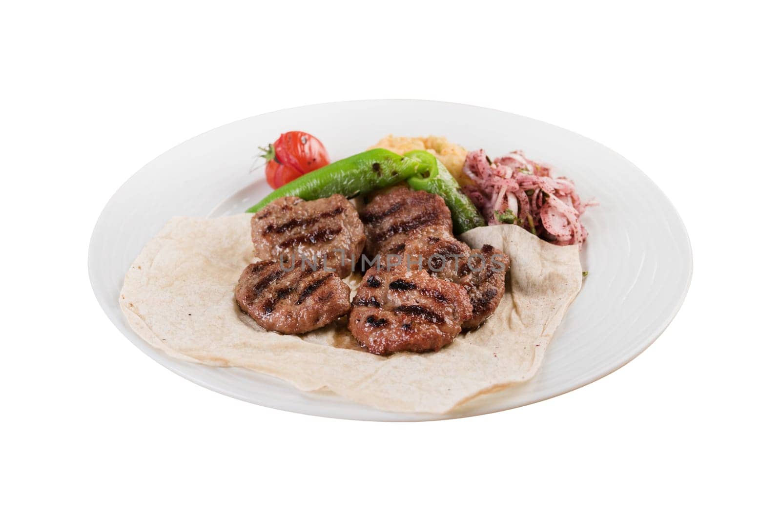 Turkish meatball traditional kofte. Spicy meatballs Kebab or Kebap by Sonat