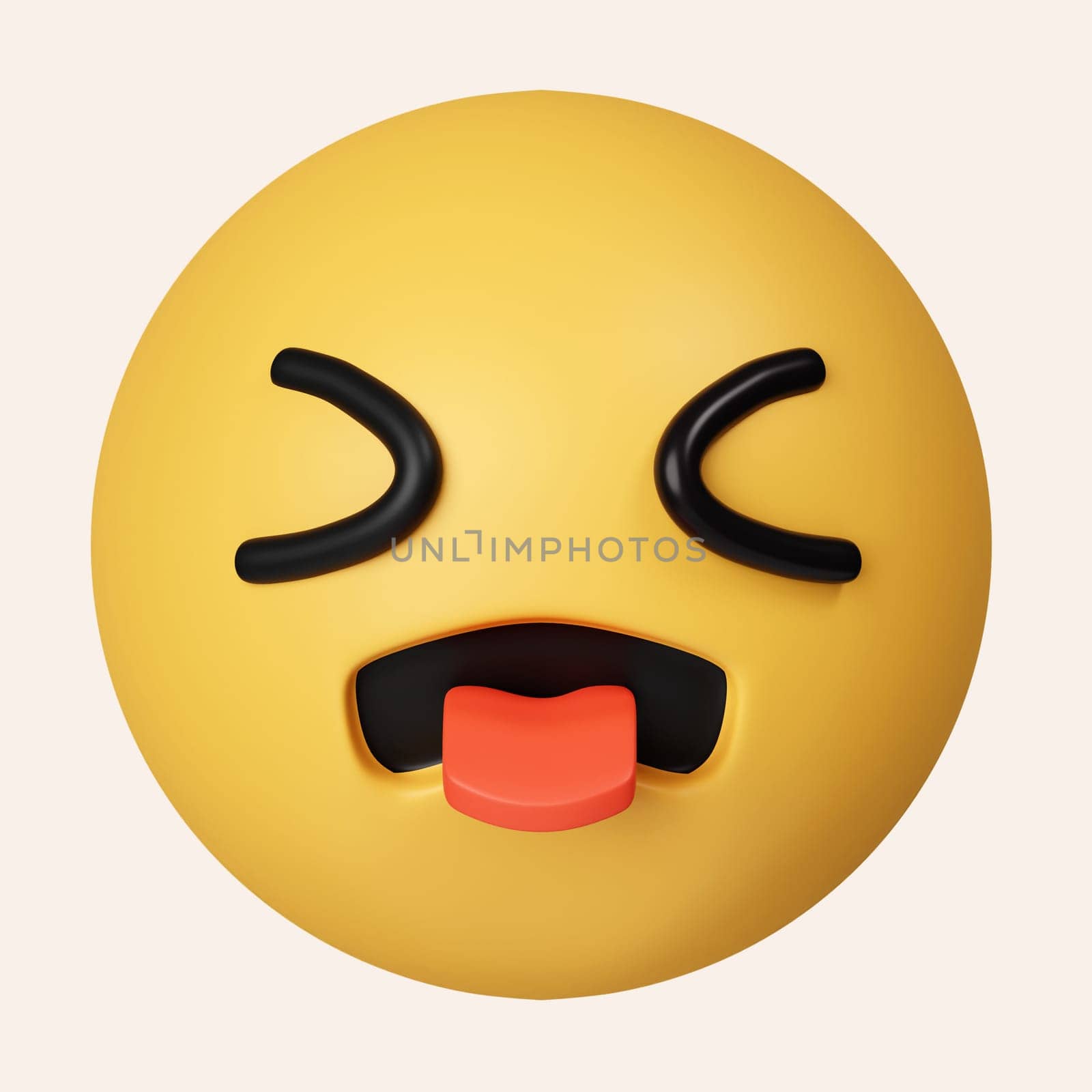 3d Sick emoji, disgust face emoticon. nauseated emoji face. icon isolated on gray background. 3d rendering illustration. Clipping path..