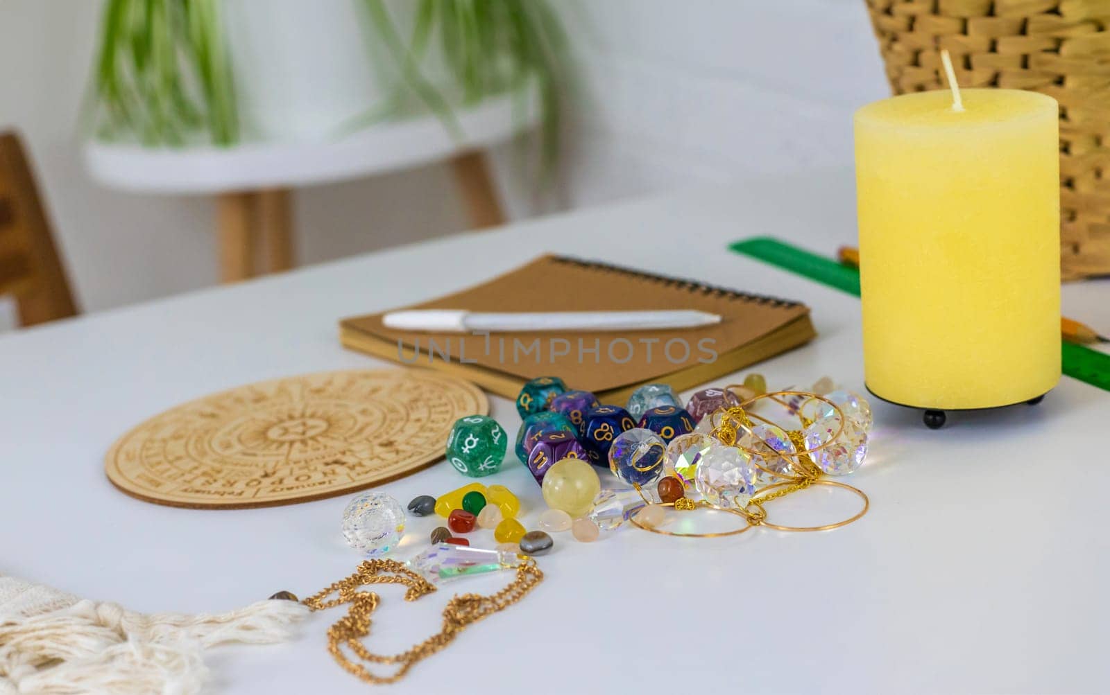 Numerology numbers on the table astrology. Selective focus. old.