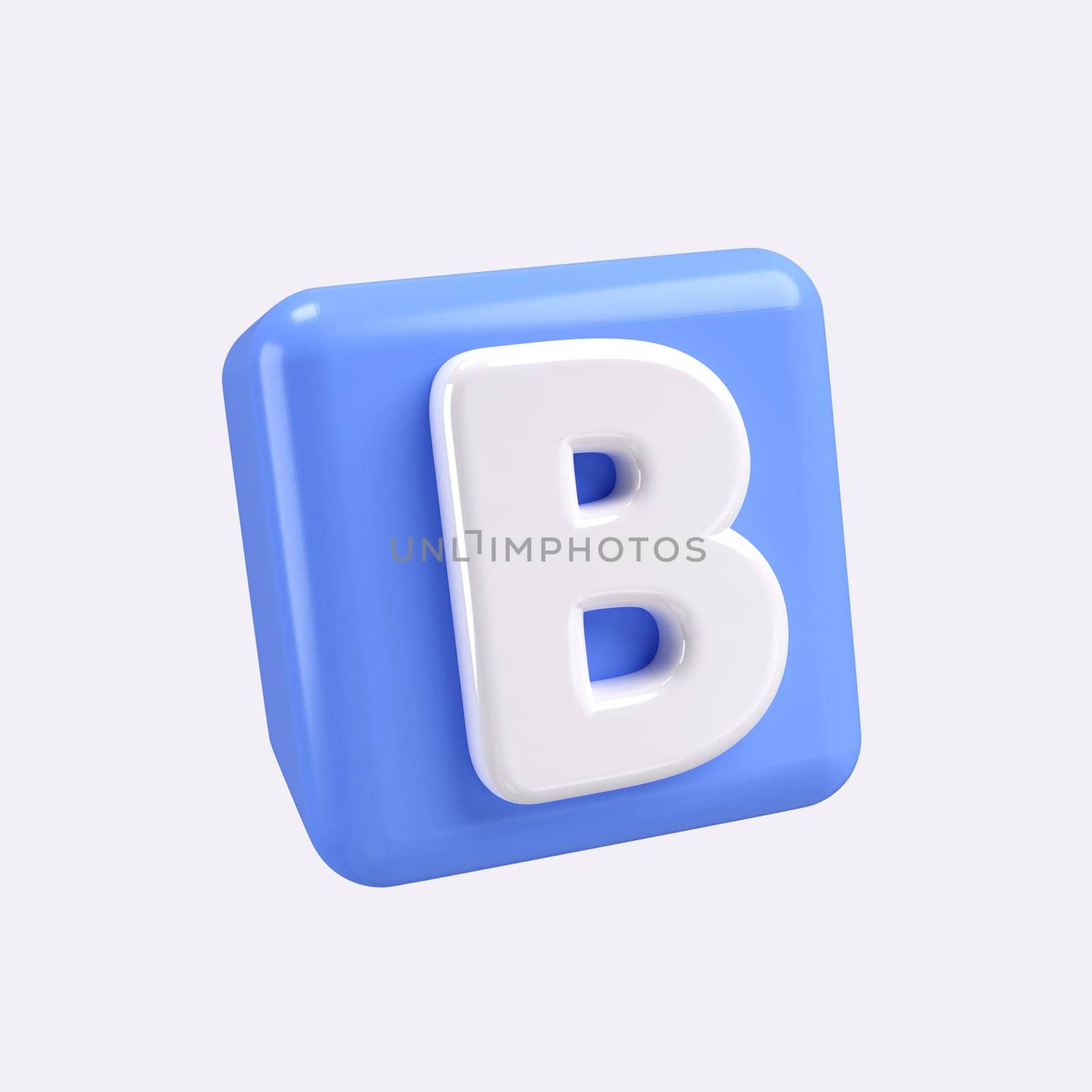 3d Orange C block wasps. minimal school icon. isolated on background, icon symbol clipping path. 3d render illustration.